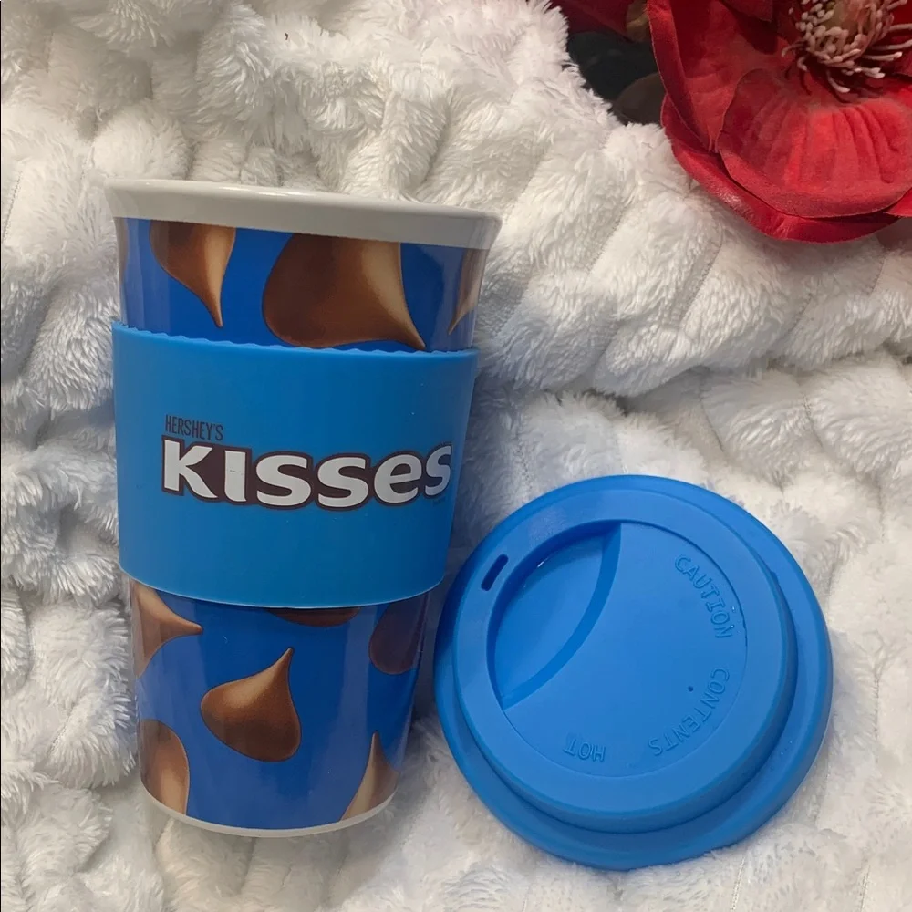 🌹Hershey's Kisses “Trademark” AUTHENTIC YUMMY INSPIRED Blue Mug •